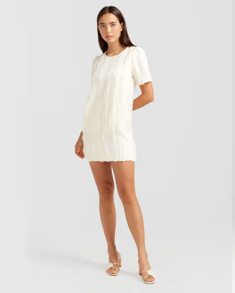 Belle & Bloom Star Child Textured Mini Dress