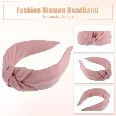 Unique Bargains- Solid Colors Top Knot Headbands