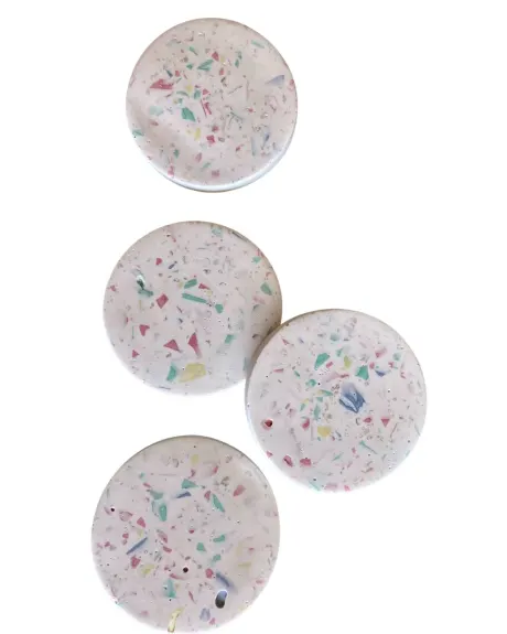 Terrazzo Flat Round Coasters - Eden Fiona