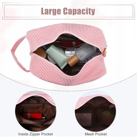 Unique Bargains- Letter E Cosmetic Travel Makeup Bag Organizer