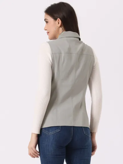 Allegra K- veste zippée avec poches Cargo Utility Vest