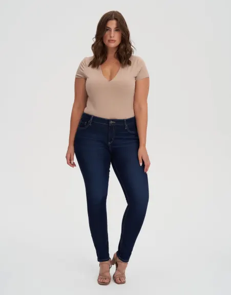 Yoga Jeans- Taille Moyenne Coupe Étroite