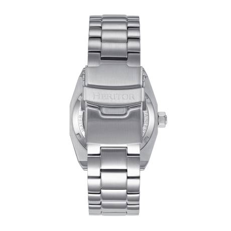 Heritor Automatic Elliott Stainless Steel-Band Watch - Silver/Black/Silver