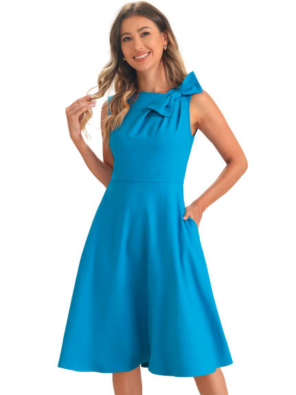 Allegra K - Sleeveless Formal Flared Cocktail Dress