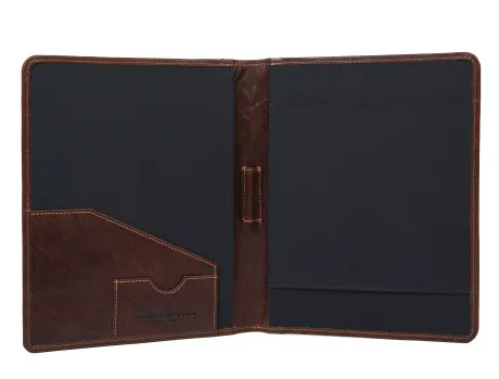 Aaron Leather Goods - Organisateur en cuir Polaris - Marron