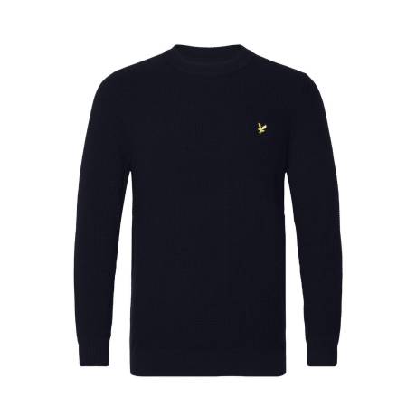 Lyle & Scott - Mens Grid Knitted Crew Neck Sweater