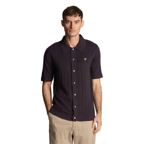 Lyle & Scott - Mens Stripe Textured Polo Shirt