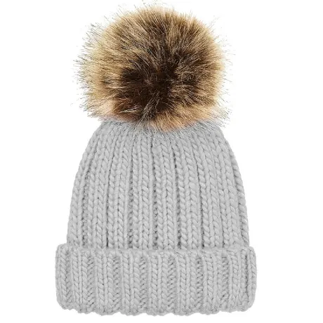 Beechfield - ® Junior Unisex PomPom Chunky Beanie