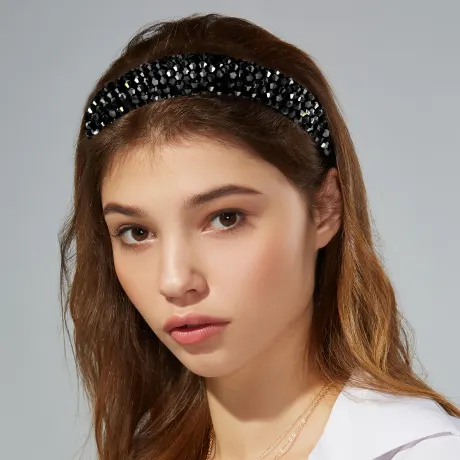 Unique Bargains- Rhinestone Bling Padded Headband Hairband