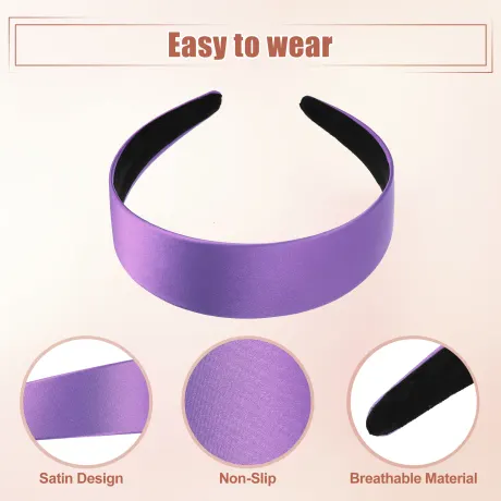 Unique Bargains- Wide Satin Headband