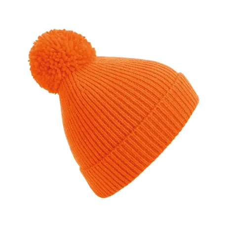 Beechfield - Engineered Knit Ribbed Pom Pom Beanie