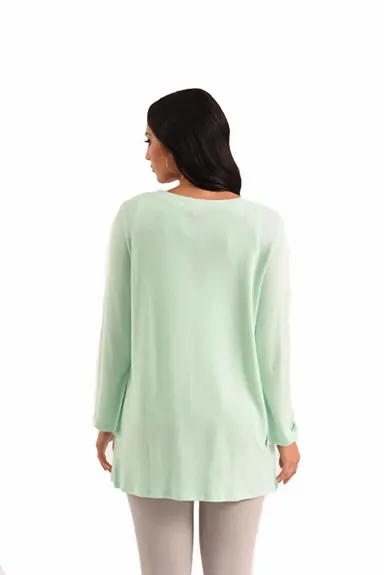 french kyss - Heather Grommet V-Neck Kashmira Top