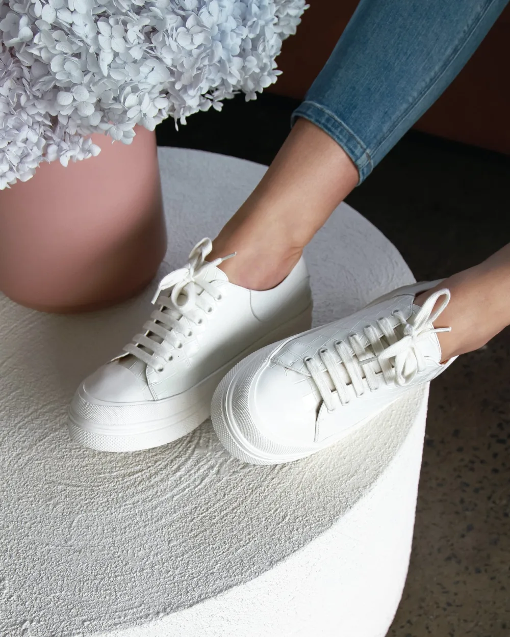 Belle & Bloom Just A Dream Croc Leather Sneaker