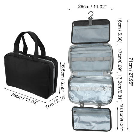 Unique Bargains- Travel Toiletry Bag Makeup Organizer Waterproof