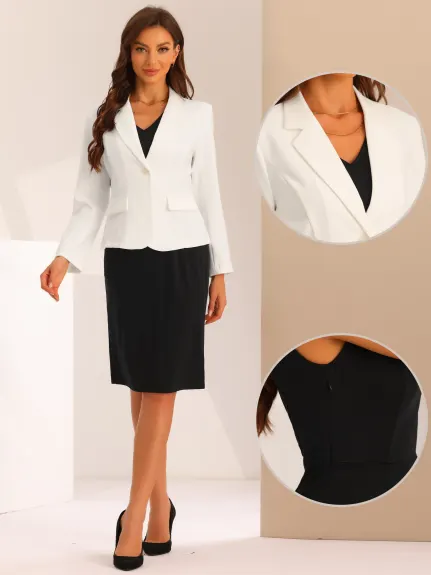 Allegra K - Business Blazer Office Dress Suit