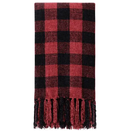 PiccoCasa- Velvety Chenille Lightweight Blankets with Fringe Tassel Throw Size