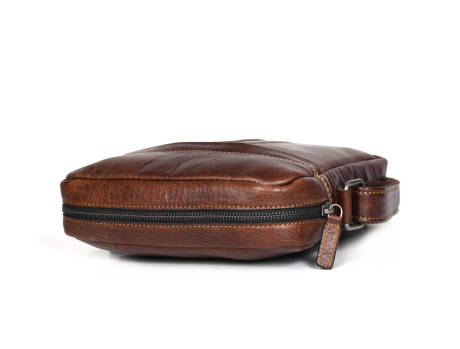 Aaron Leather Goods -Polaris Leather Messenger Bag