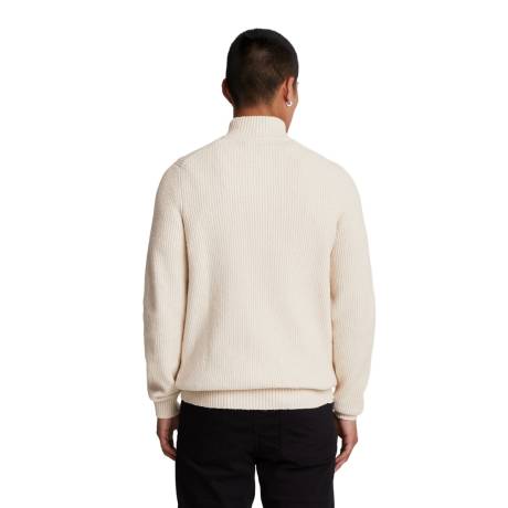 Lyle & Scott - Mens Shaker Stitch Quarter Zip Pullover