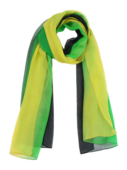 Allegra K- Long Chiffon Gradient Color Wrap Scarf