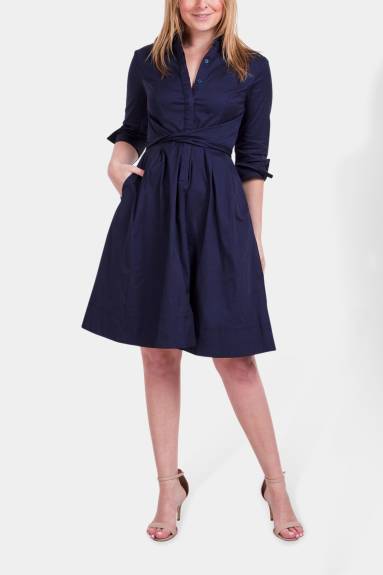 Annick - Tessa Shirt Dress Twist Waist Tie Pockets