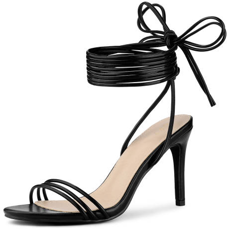 Allegra K- Strappy Slingback Stiletto Heel Sandals