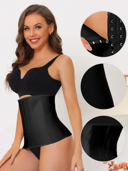 Allegra K- 3 Hooks Waist Cinchers Shapewear Pack