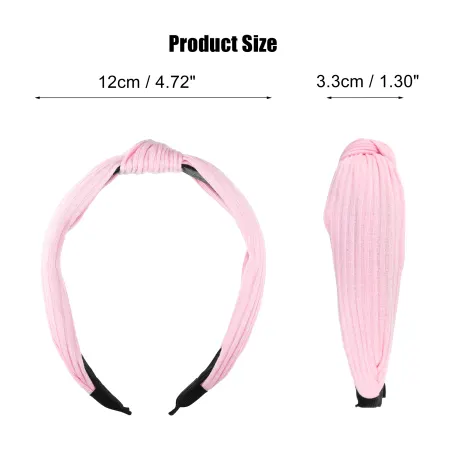 Unique Bargains- Textured Cotton Knot Headband Hairband