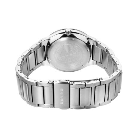 BERING - 39mm Men's Solar Titanium Watch In Silver/Silver