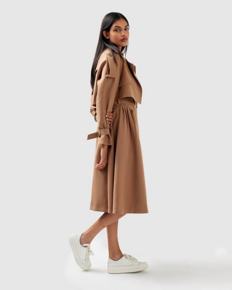 Belle & Bloom Manhattan Cropped Trench