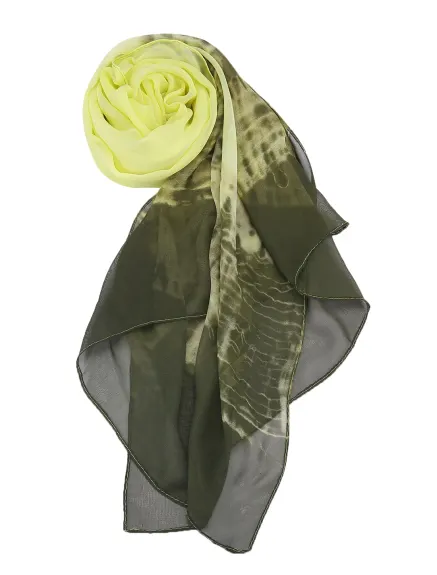 Allegra K- Long Chiffon Lightweight Gradient Color Scarf