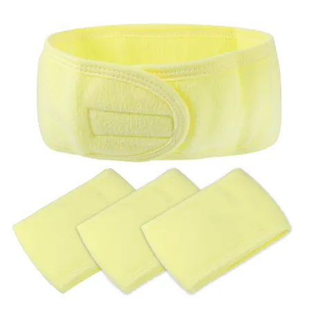 Unique Bargains- 4 Pcs Soft Spa Headband Hair Bands