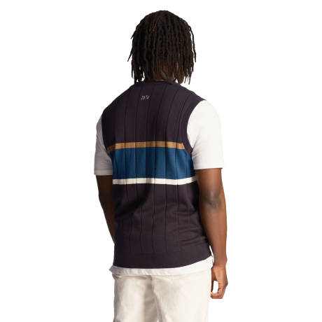 Lyle & Scott - Mens Volley Stripe Knitted Tank Top