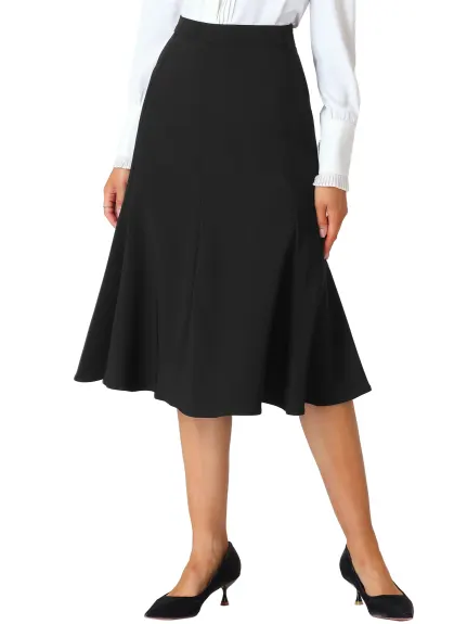 Hobemty- High Waist Fishtail Skirt