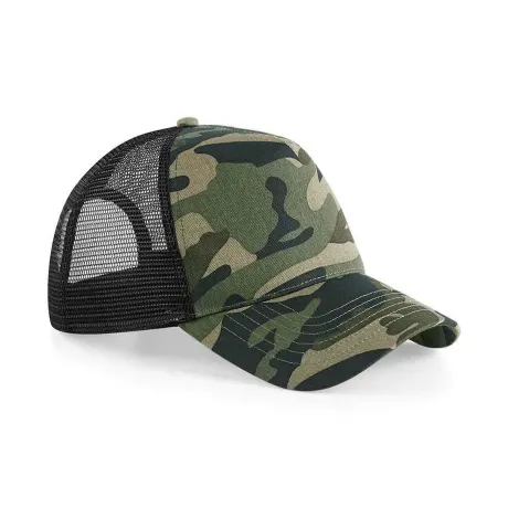 Beechfield - Unisex Adult Camo Snapback Trucker Cap