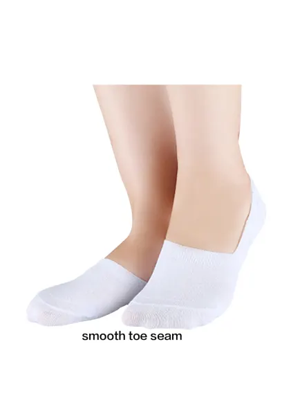 Allegra K- 6 paires de chaussettes invisibles pour femmes en coton respirant