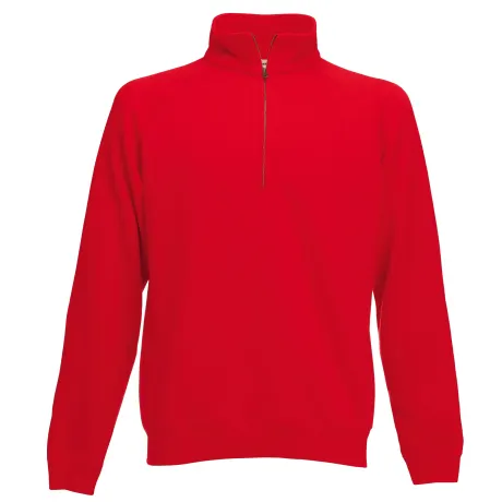 Fruit of the Loom - Mens Zip Neck Sweatshirt Top