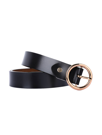 Allegra K- Round Pin Buckle Belt