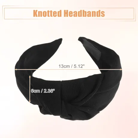 Unique Bargains- Solid Colors Top Knot Headbands