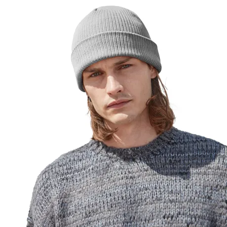 Beechfield - Unisex Adult Natural Cotton Fine Knit Beanie