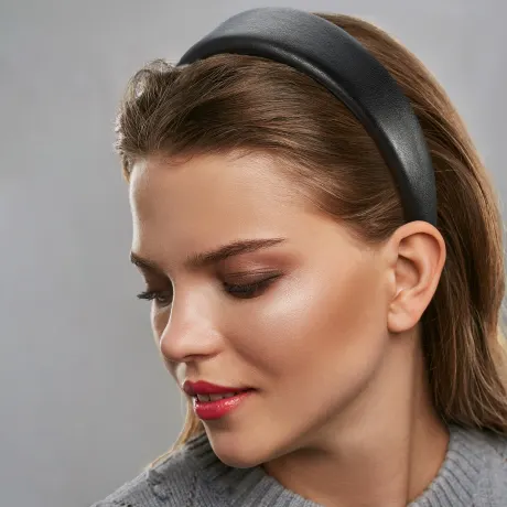 Unique Bargains- Faux Leather Hair Bands Headband