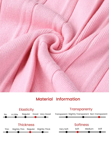 Hobemty- pull plissé côtelé couleur contraste robe élégante