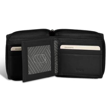 Onyx Collection - Leather Zip Around Wallet