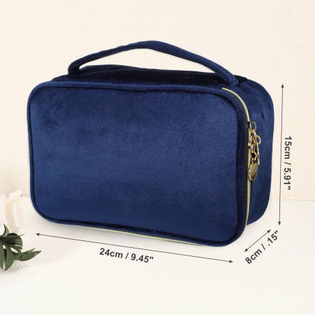 Unique Bargains- Velvet Makeup Bag Travel Storage