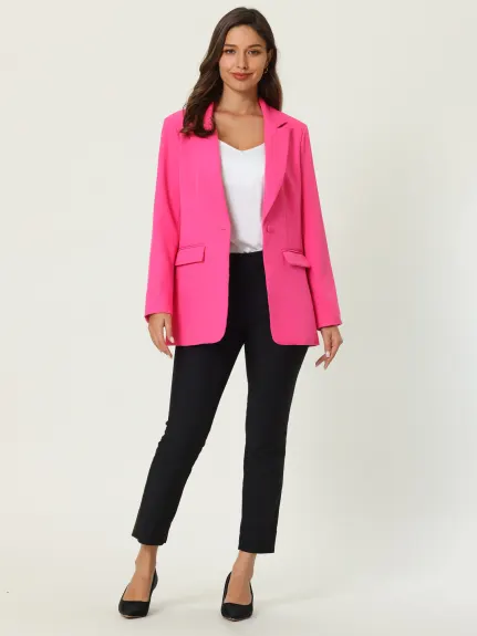 Hobemty- Office Long Sleeve Blazer Jacket