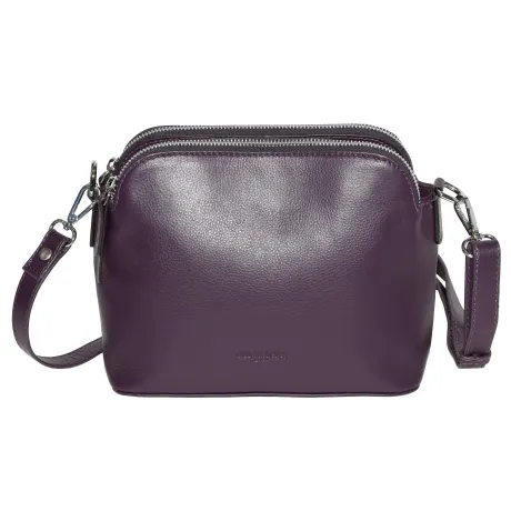 Club Rochelier Leather Double Zipper Crossbody