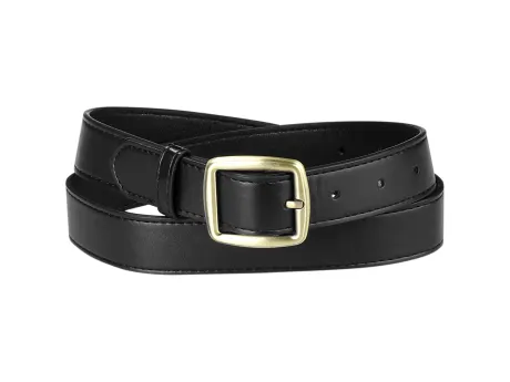 Allegra K- Faux Leather Waist Pin Buckle Belt