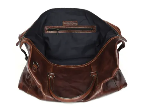 Aaron Leather Goods- Polaris Leather Duffle Bag