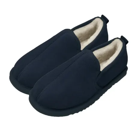 Eastern Counties Leather - Mens Sheepskin Lined Hard Sole Slippers