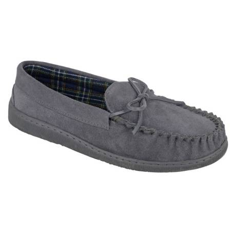 Mokkers - Mens Adie Suede Moccasin Slippers