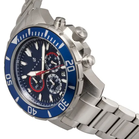 Nautis - Dive Chrono 500 Chronograph Bracelet Watch - Black/Red